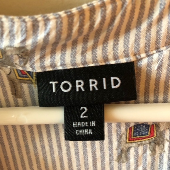 Torrid Elephant Striped Tank Top - Picture 3 of 4